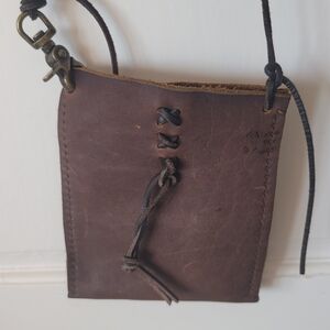 Nomadika Crossbody Leather Pouch Purse Festival Boho Bohemian